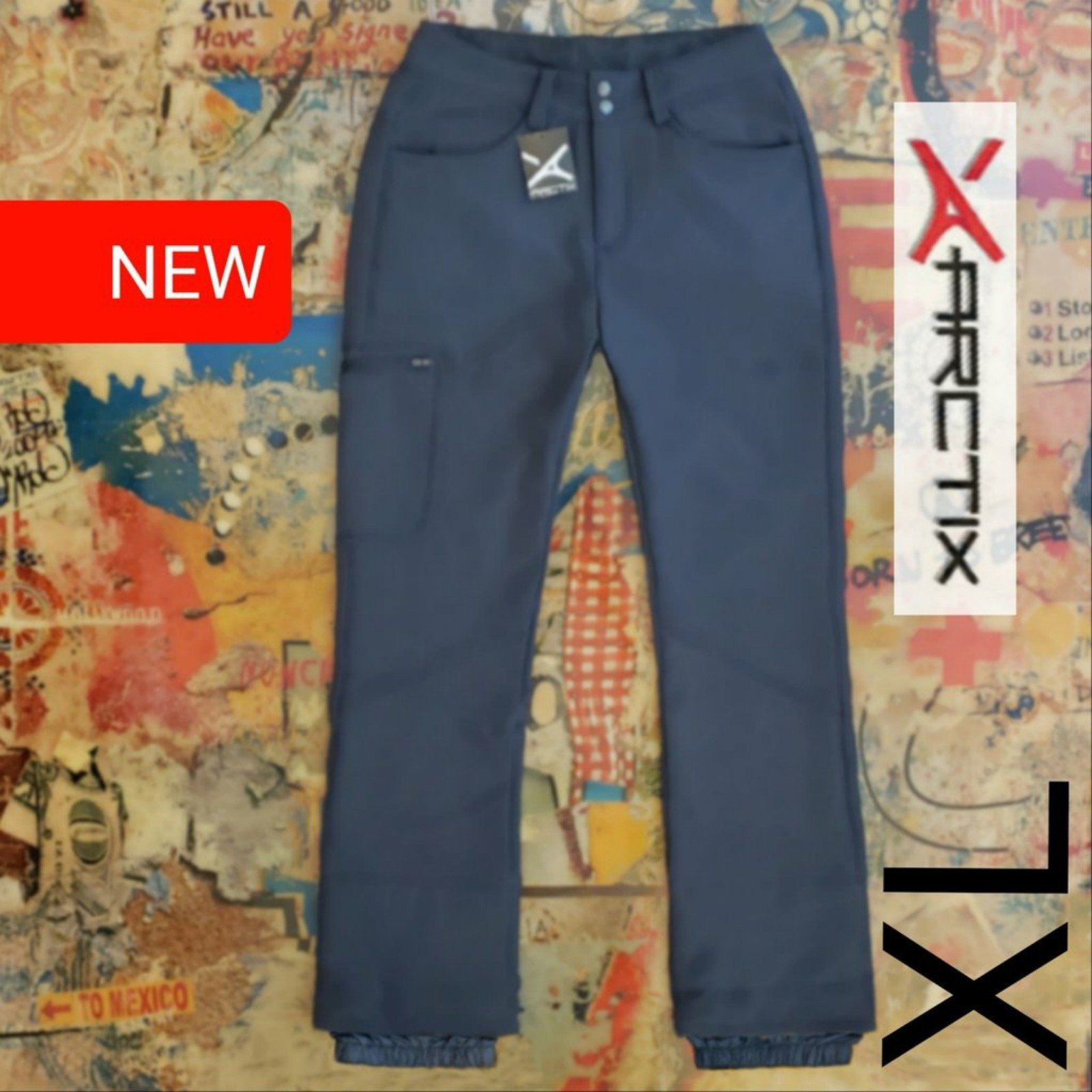 100 New 5K Waterproof Stretch Softshell Insulated Snowboard Pant / Ski Pant! XL