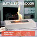 Tabletop Fire Pit, for Mom, Home Patio Balcony Decorations, Indoor/Outdoor