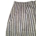 Vintage Striped Wool Midi Skirt size 8 with pockets Gray Blue Lined