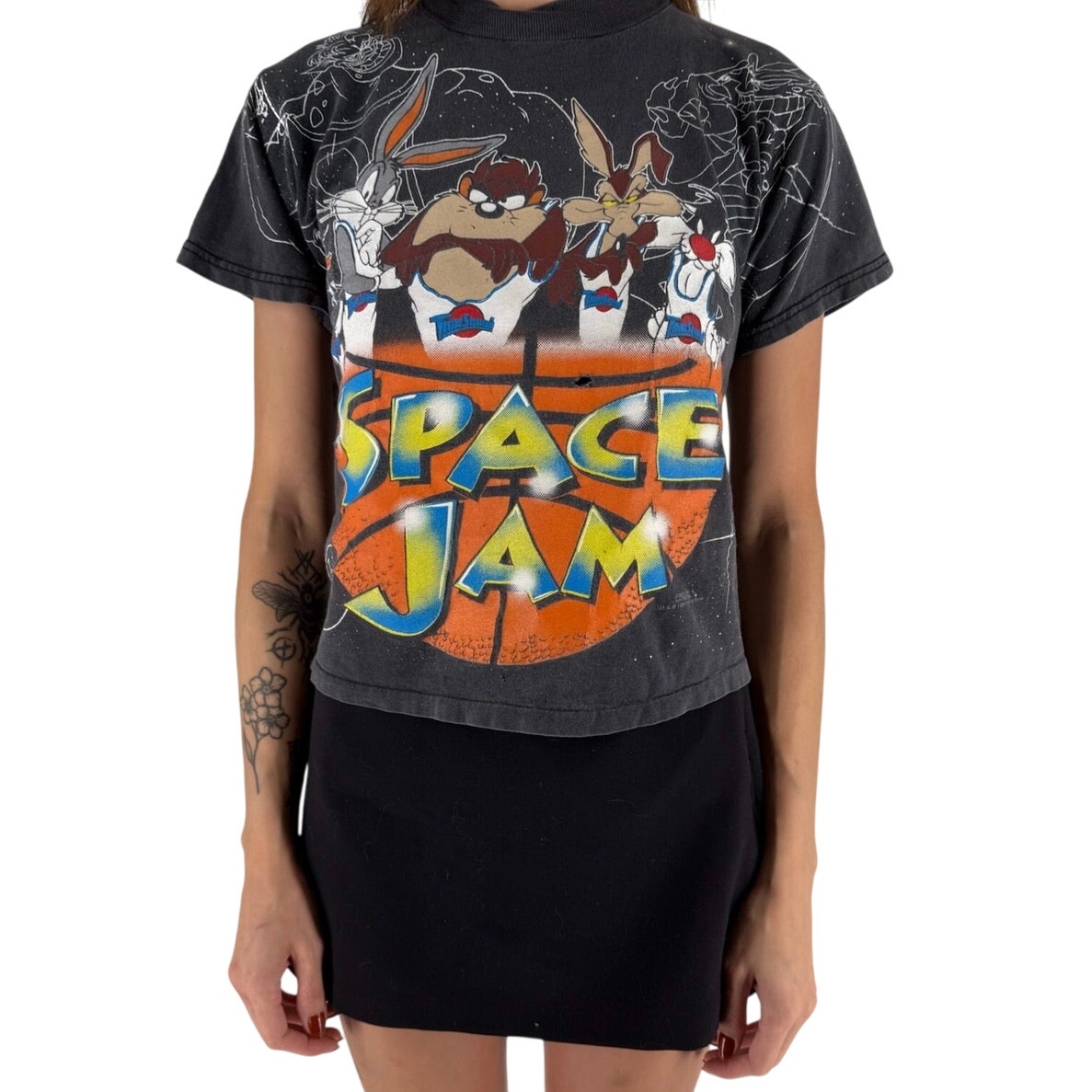 90s Space Jam double sided tshirt 1990s vintage