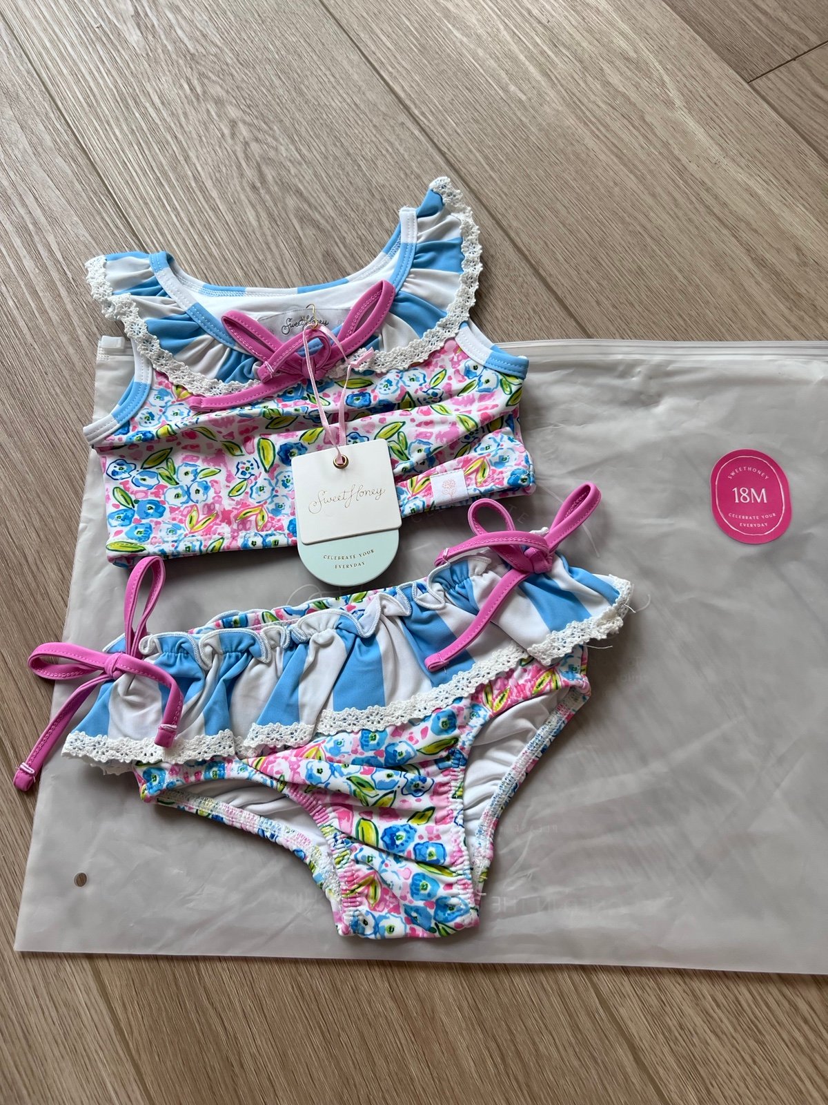 SweetHoney two piece toddler bathing suit