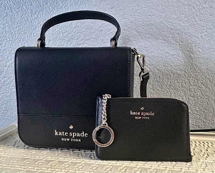 Kate Spade New York Staci Square Crossbody Handbag and Matching Wallet Set