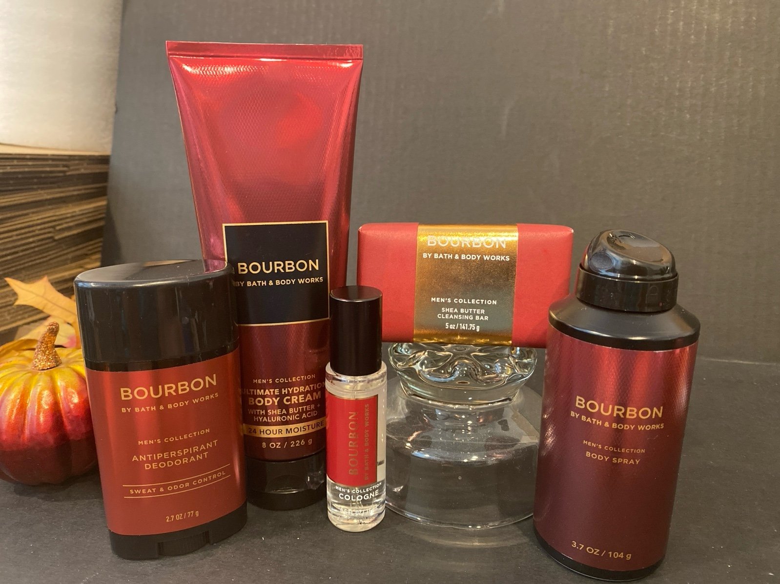 Bath & Body Works Men’s “Bourbon” New 5-Pc Set