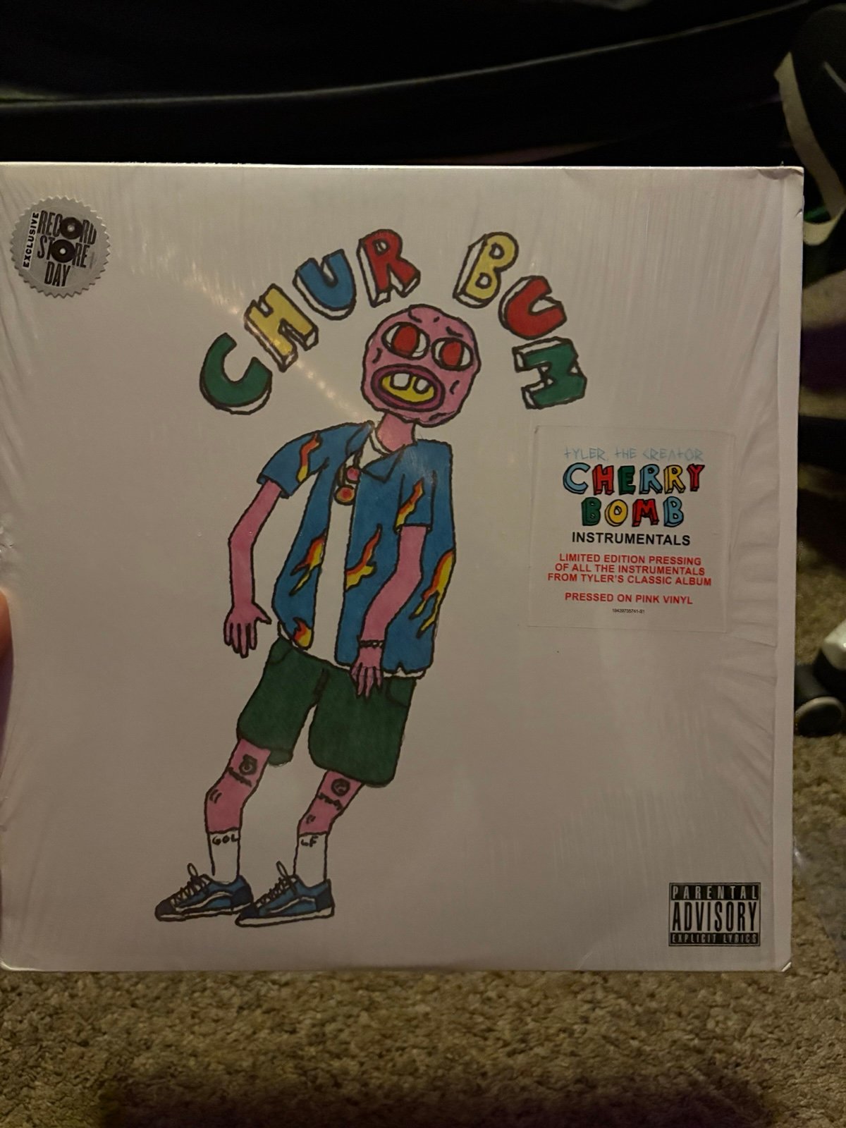 EXCLUSIVE LIMITED EDITION Tyler The Creator Cherry Bomb Instrumental pink vinyl