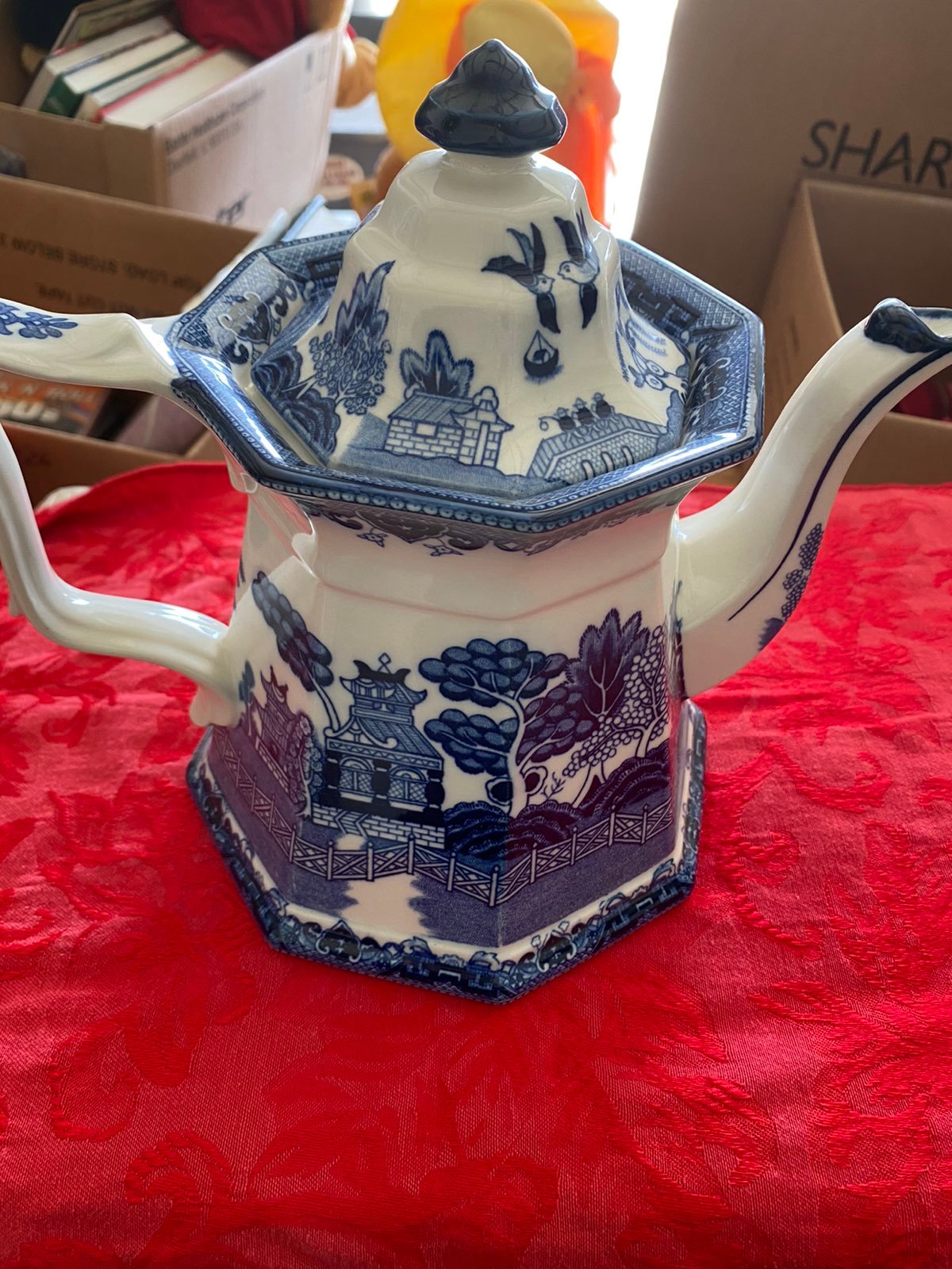 Blue Willow Tea Pot