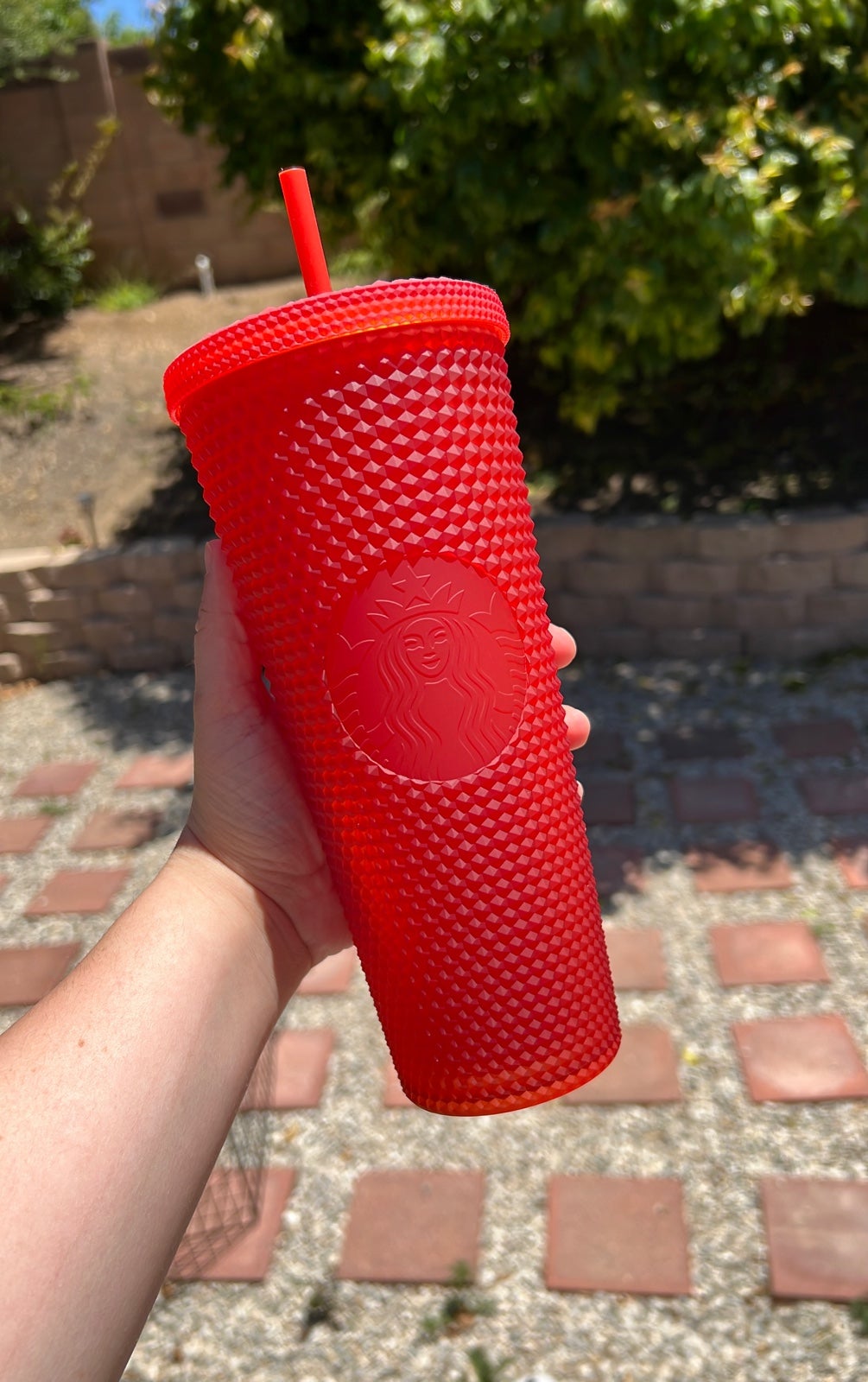 Starbucks Matte Red Studded Tumbler