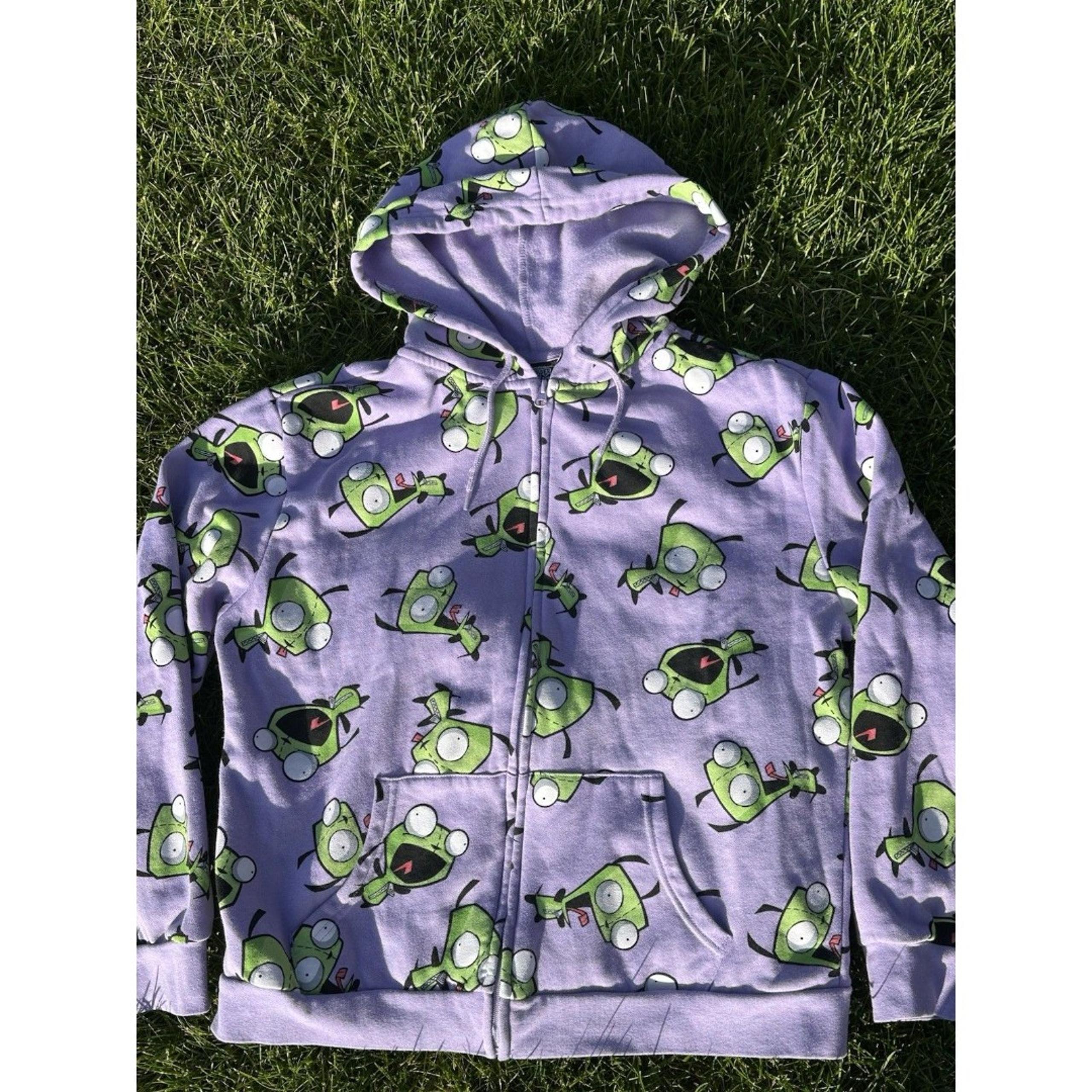 Invader Zim Women’s Size L Zip Hoodie Gir Cartoon