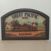 Rare Great Pacific 1850 Railways Wood Carving and Painting 3D Train Wall Hanging
