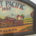 Rare Great Pacific 1850 Railways Wood Carving and Painting 3D Train Wall Hanging