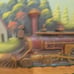 Rare Great Pacific 1850 Railways Wood Carving and Painting 3D Train Wall Hanging