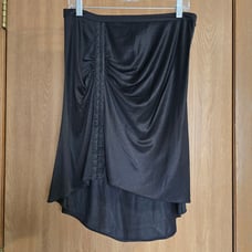 Dolce & Gabbana Vintage Y2k Asymmetrical Ruched Snap Skirt
