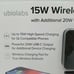Ubiolabs 15W Wireless Charging Pad Wit Additional 20W USB-C Output 2-pack WCB261