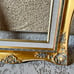 Antique Golden Ornate Baroque Wooden Picture Frame Linen Liner 16/19 Inches