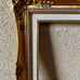 Antique Golden Ornate Baroque Wooden Picture Frame Linen Liner 16/19 Inches