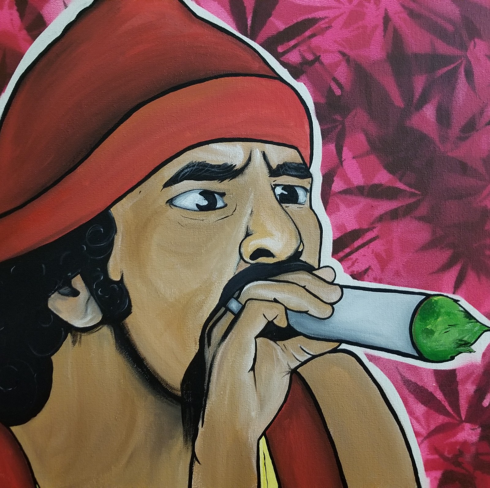 Cheech up in smoke painting