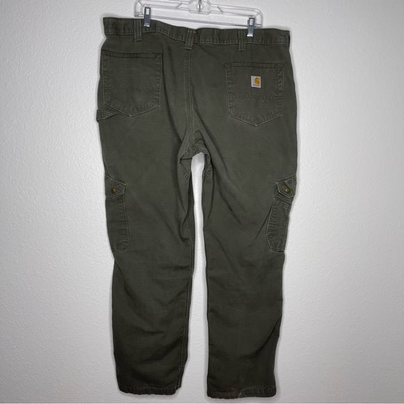 Carhartt Green Relaxed Fit Ripstop Carpenter Pants - Various Sizes - EUC