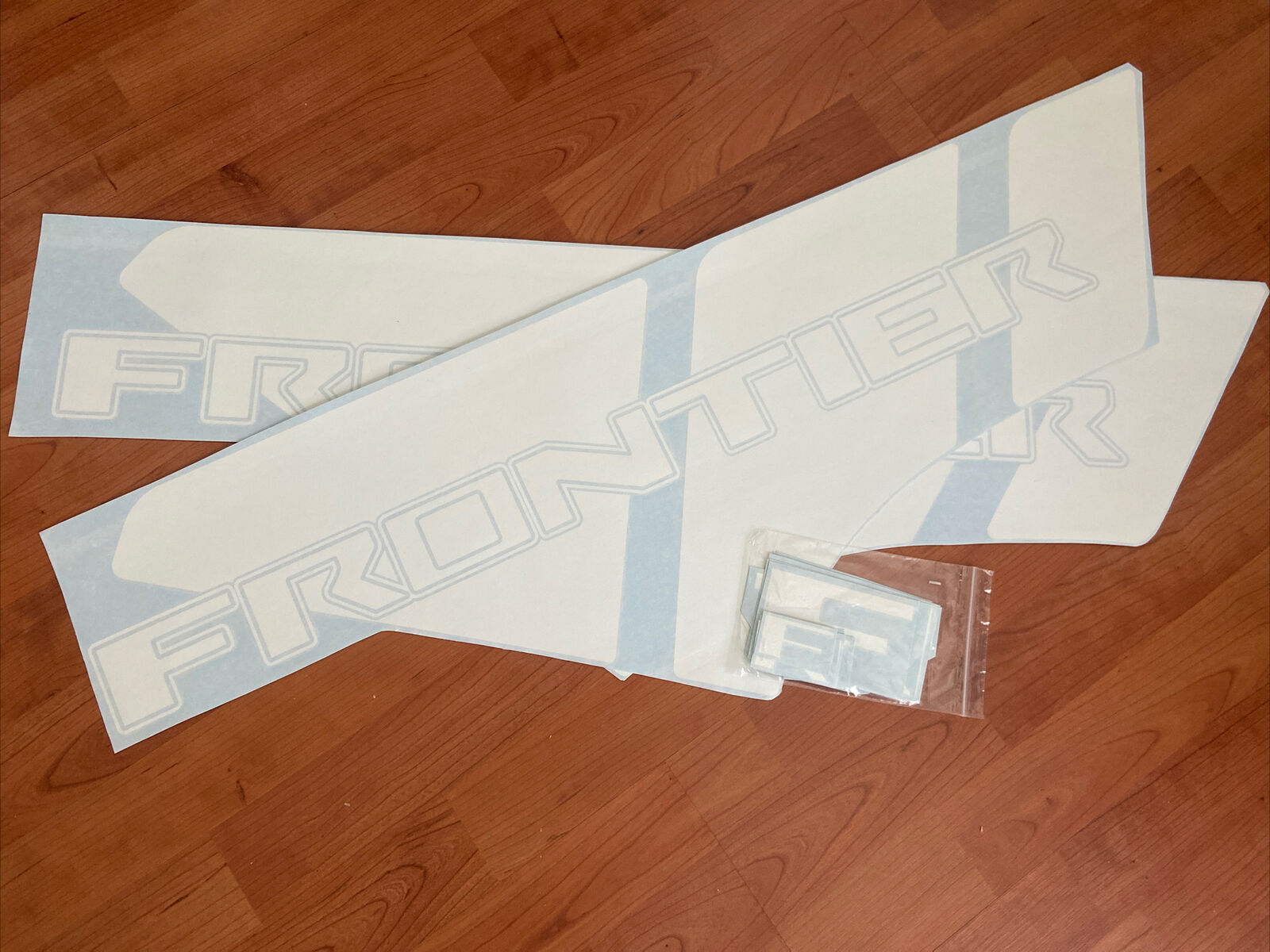 Bedside decals for Nissan Frontier 2022-25 WHITE Vinyl Decals Kit