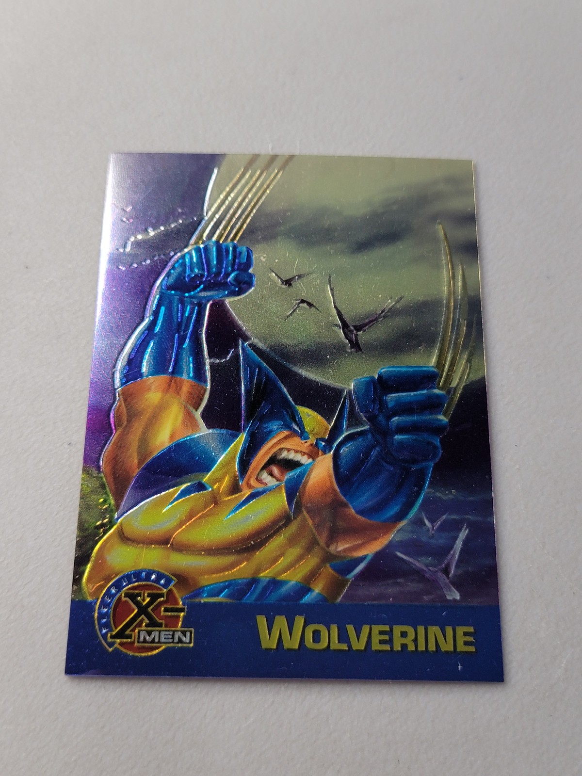 Collectible Marvel Fleer Ultra 1995 X-Men Wolverine All Chromium Trading Card