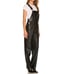 WeWoreWhat Sz Small Vegan Leather Basic Overall Black