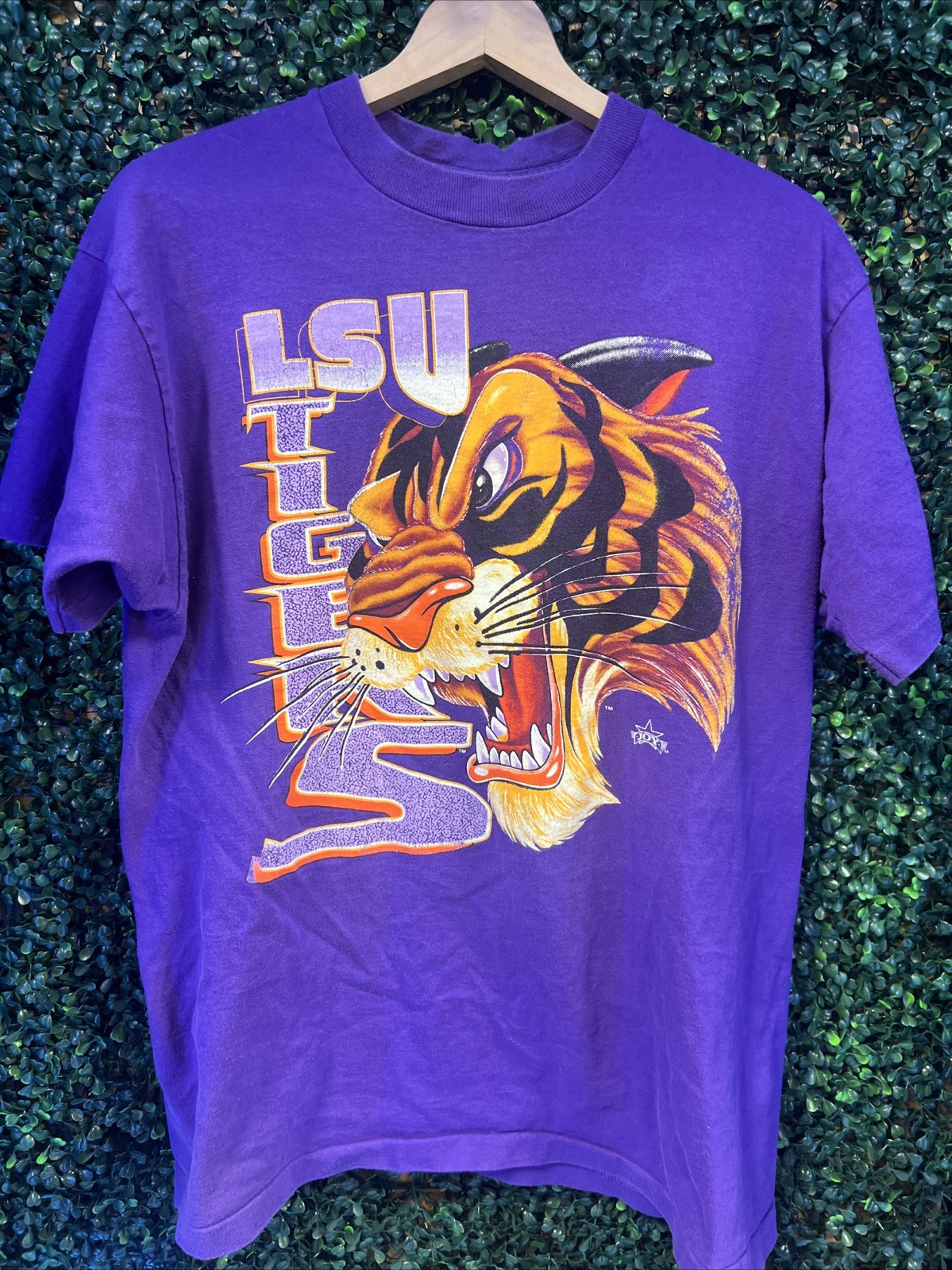 Vintage LSU Tigers Graphic Tee Shirt Mens Size Large