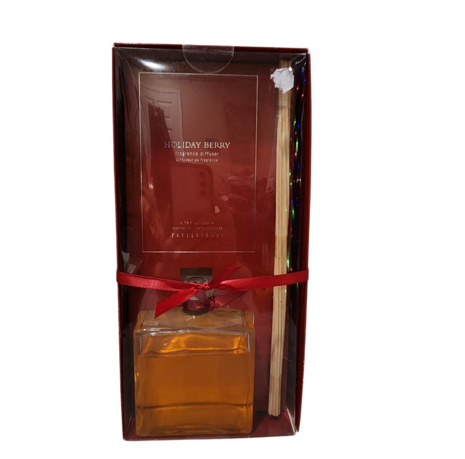 Pottery Barn Christmas NWT Holiday Berry Fragrance Diffuser 7.5 fl oz