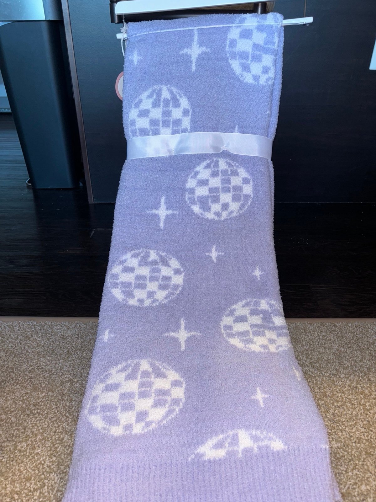 Disco Ball Plush Throw Blanket - detail