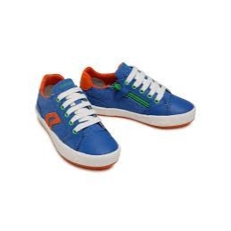 Geox Kids Blue/Orange Sneakers, Size 3.5