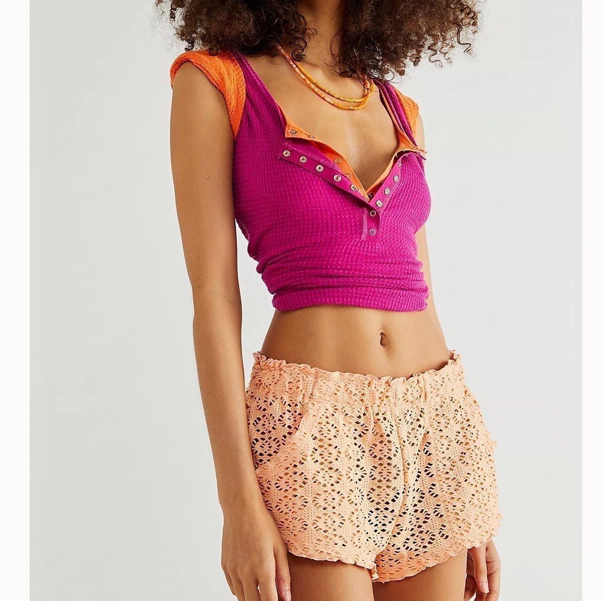 New Beach Crochet Love Shorts