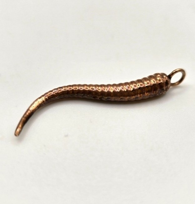 Italian Designed Horn Charm 14k Yellow Gold