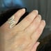 Vintage Diamond Lightning Ring Sz 6