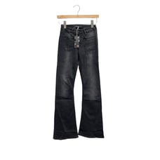 Scotch & Soda Flared High-Rise Denim Jeans Black Womens Size 24/32 NWT