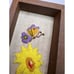 Vintage 70’s Shadow Box Needlepoint featuring Flowers And Butterflies