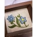 Vintage 70’s Shadow Box Needlepoint featuring Flowers And Butterflies