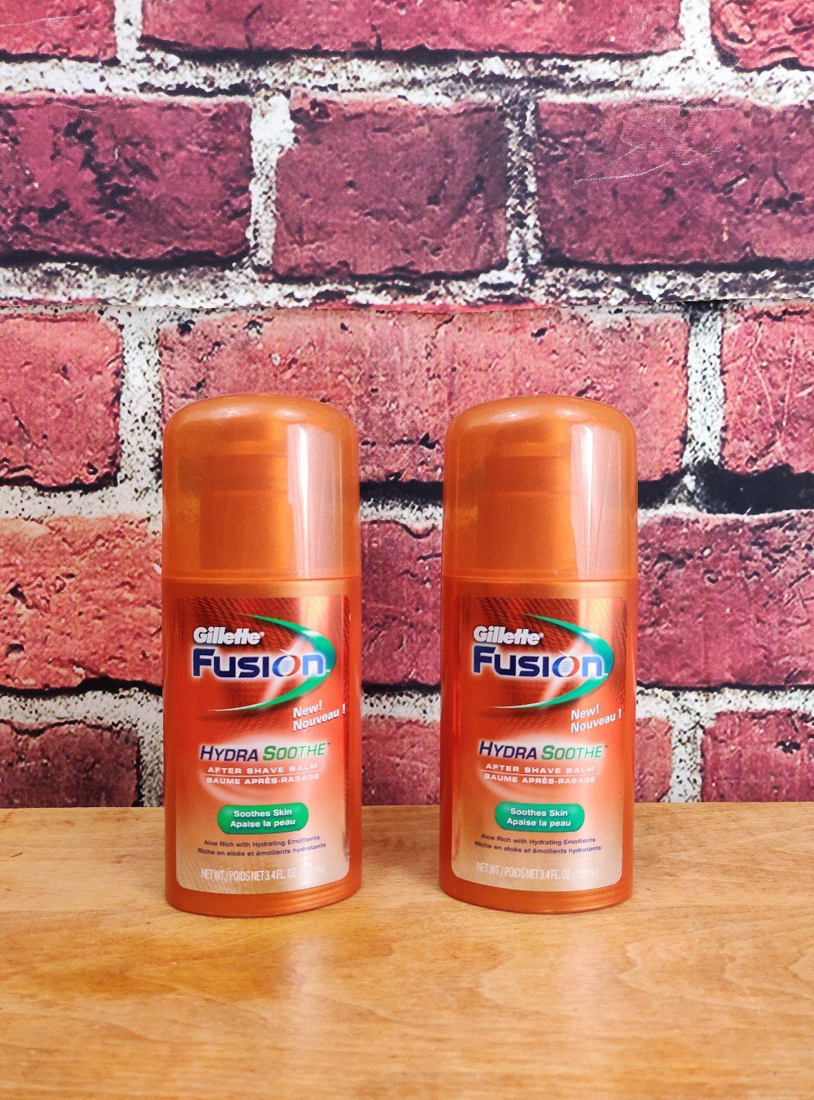 Gillette Fusion Hydra Soothe After Shave Balm, 3.4 Oz, Pack Of 2