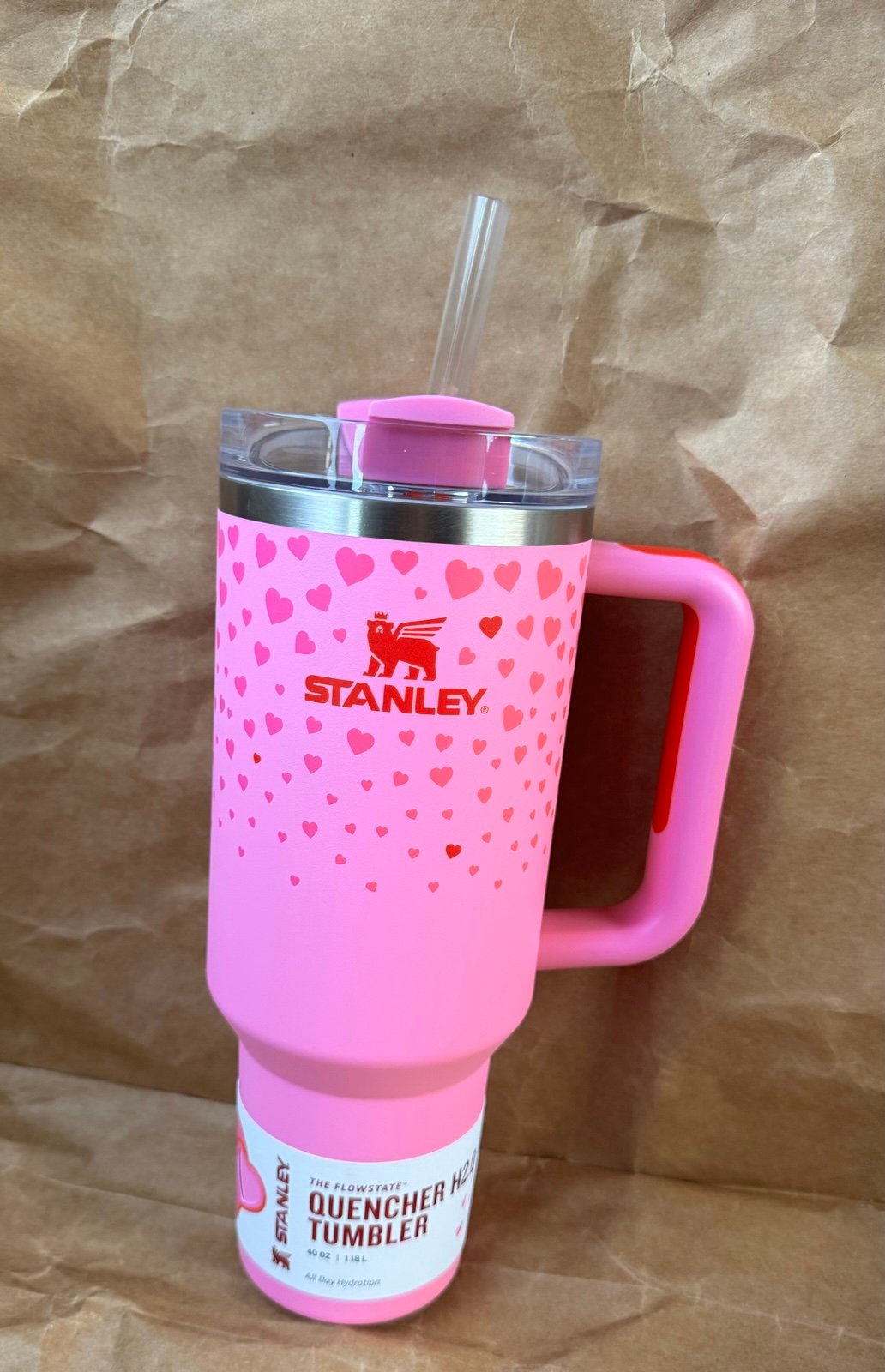 New Stanley Sweet Hearts X Target Exclusive Pink/Red Valentine 40oz Tumbler 2024
