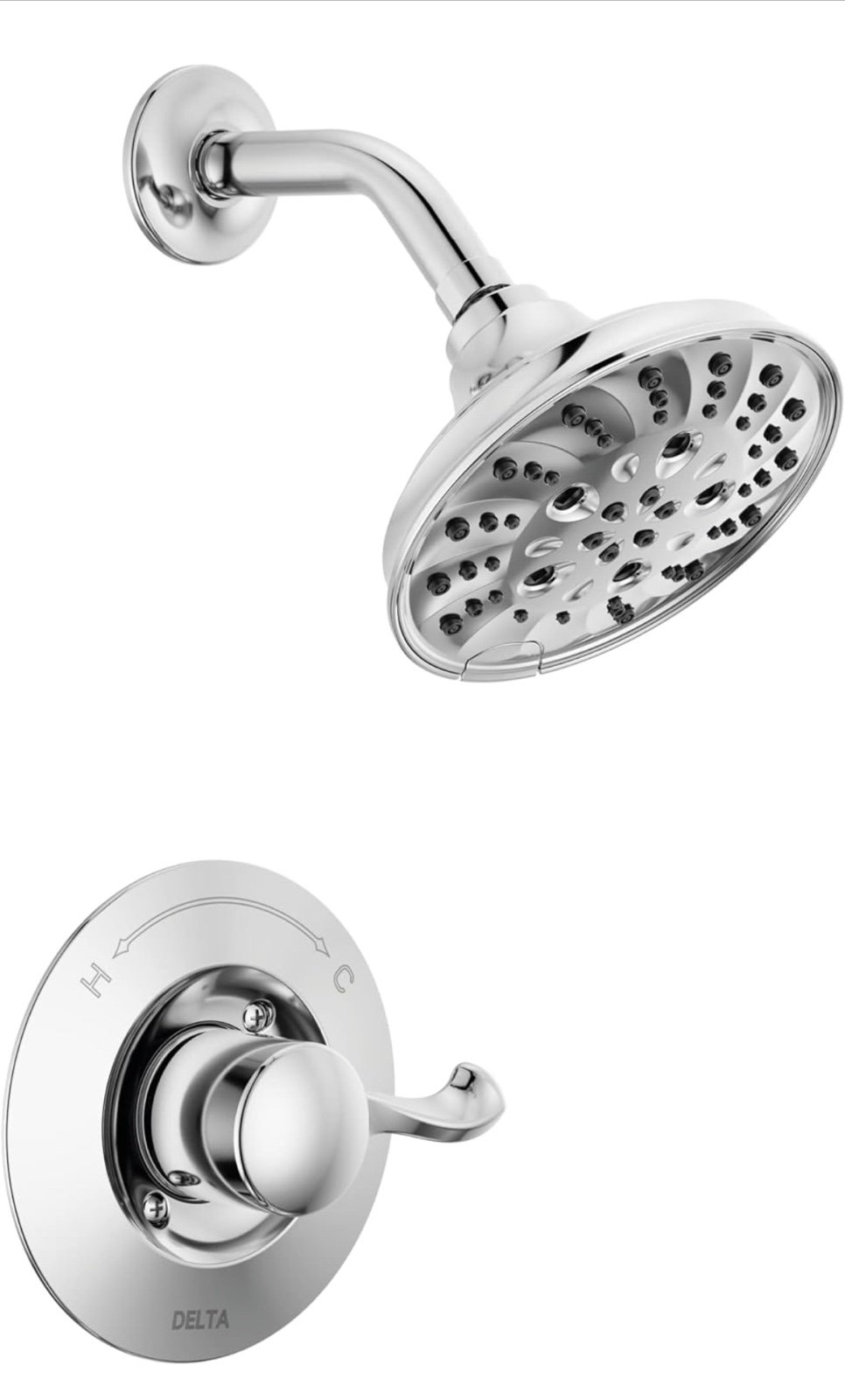 Delta 142897 Esato Monitor 14 Series Shower Rough & Trim in Chrome