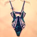 For Love & Lemons Wrap Ikat Embroidered Bodysuit Size XXS NWT
