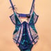 For Love & Lemons Wrap Ikat Embroidered Bodysuit Size XXS NWT