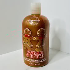 Bath Body Works Temptations SUGAR & SPICE 3-in-1 Wash Bubble Bath Shampoo 16 oz