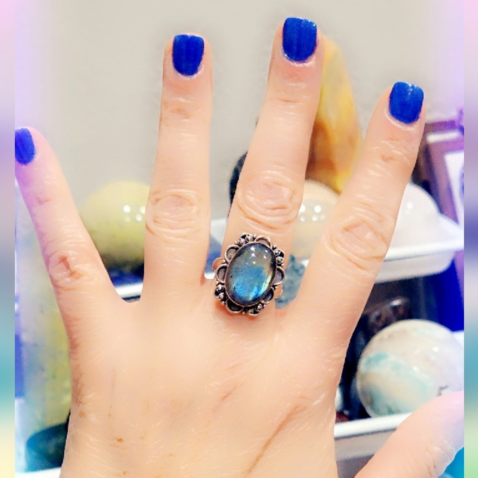 Labradorite Sterling Silver Gemstone Ring