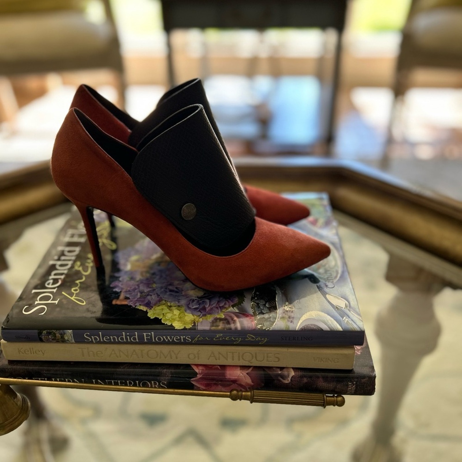 burnt orange pumps