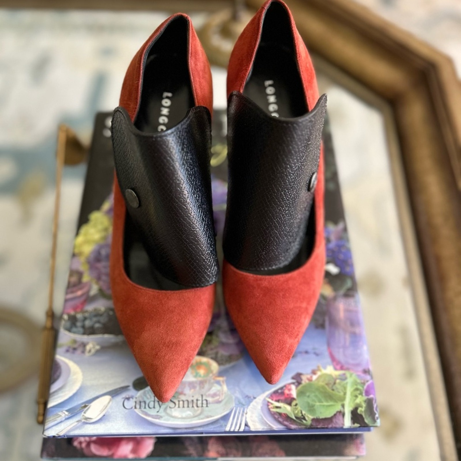 burnt orange pumps
