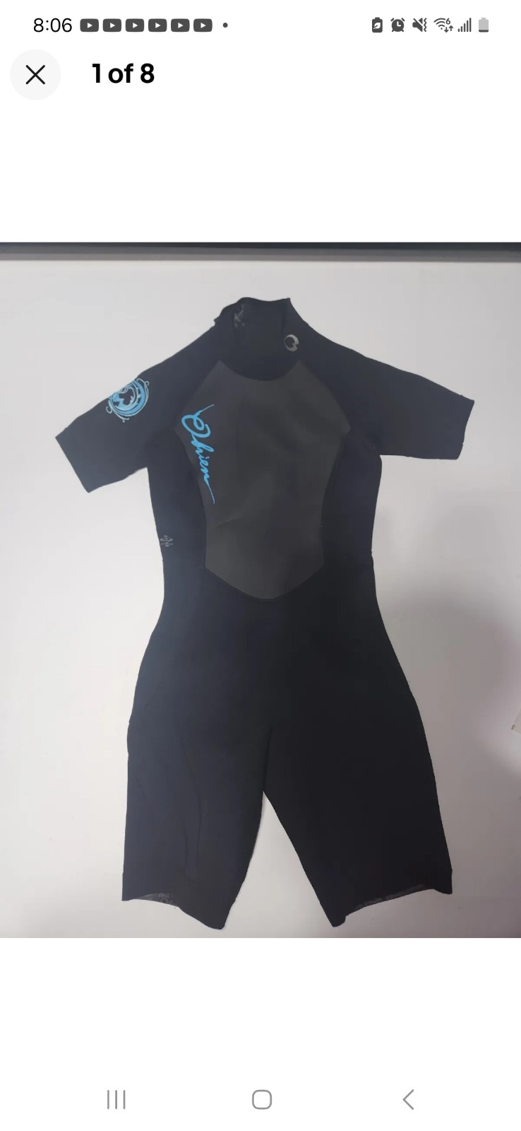 Wetsuit obrien new with tags size large