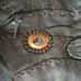 Native Indian Black Handstitched Buffalo Hide Boho Hobo Bag - One of a Kind!