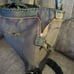 Native Indian Black Handstitched Buffalo Hide Boho Hobo Bag - One of a Kind!