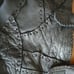 Native Indian Black Handstitched Buffalo Hide Boho Hobo Bag - One of a Kind!