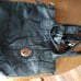 Native Indian Black Handstitched Buffalo Hide Boho Hobo Bag - One of a Kind!