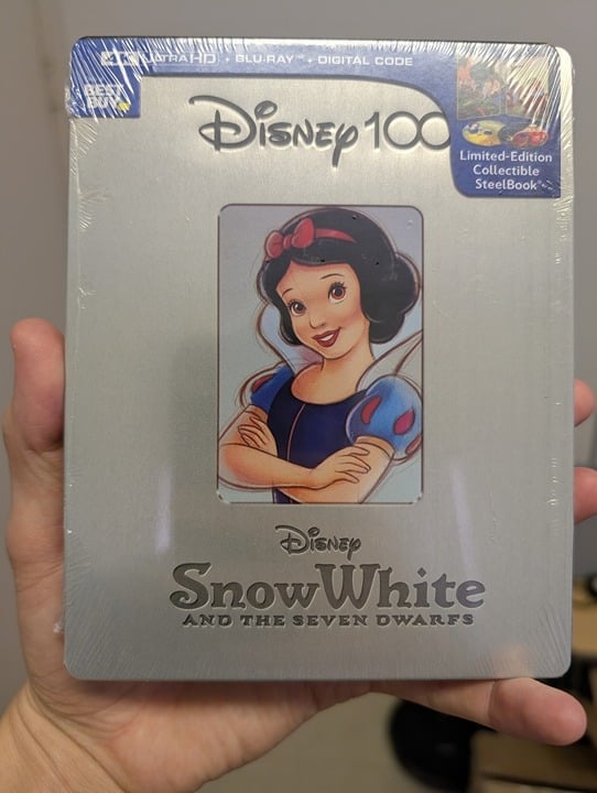 New. Snow White and the Seven Dwarfs 4K Bluray Steelbook. Disney 100 Collection