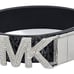 Michael Kors Twist Reversible Black Belt with Diamond Mk Buckle