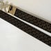 Michael Kors Twist Reversible Black Belt with Diamond Mk Buckle